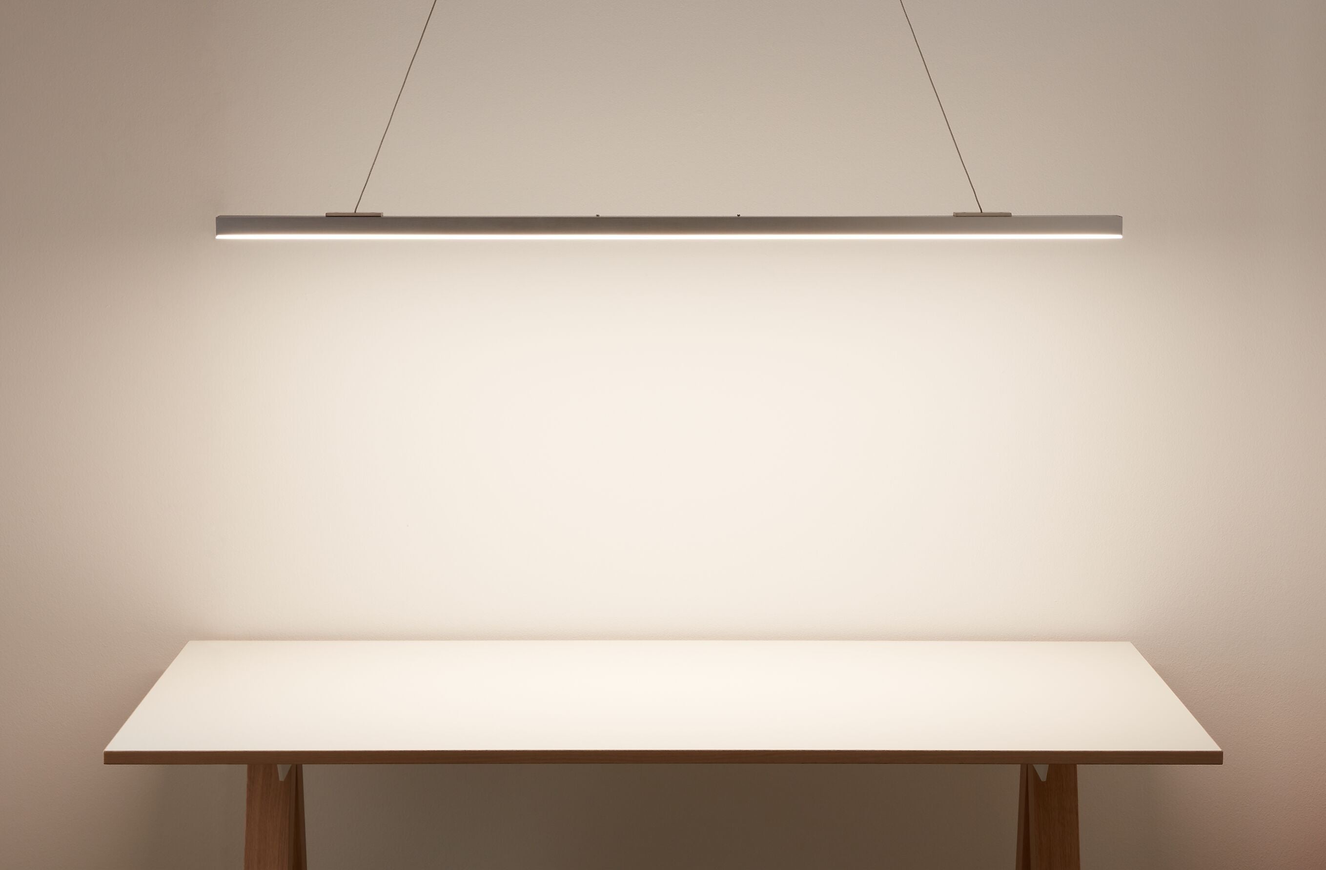 VIANO Hängeleuchte - Silberfarbig / B: 169.0 cm x T: 4.5 cm x H: 150.0 cm