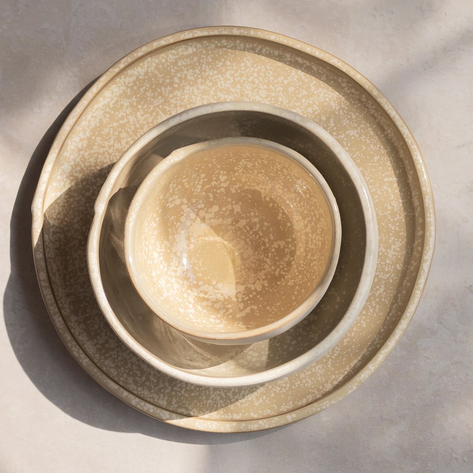 Mette Ditmer - SAND GRAIN bowl små skåle, 2 stk - Straw