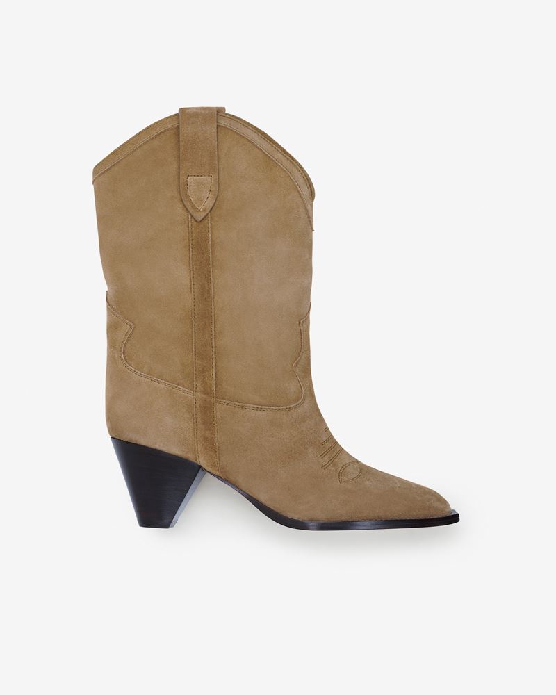 BOTTINES SANTIAGS EN CUIR VEAU VELOURS LULIETTE