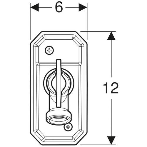 Geberit 300 vorstvrije buitenkraan 40cm