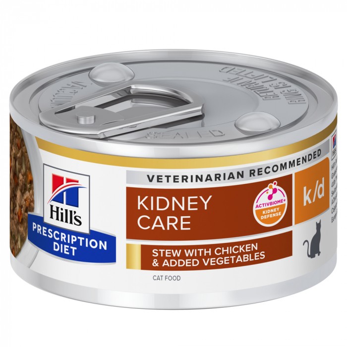 HILL'S Prescription Diet k/d Kidney Care en bouchées mijotées au poulet - Pâtée pour chat