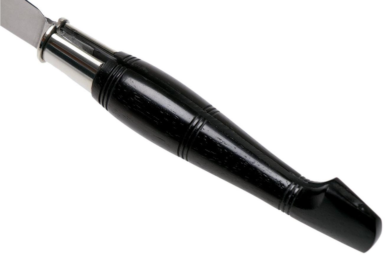 Nontron No. 25 Turning Ferrule, Ebony, clog shape NN25EB zakmes