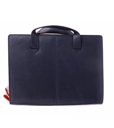 Suitable Leren Laptoptas 13 Inch Donkerblauw Leren tas Stbl.