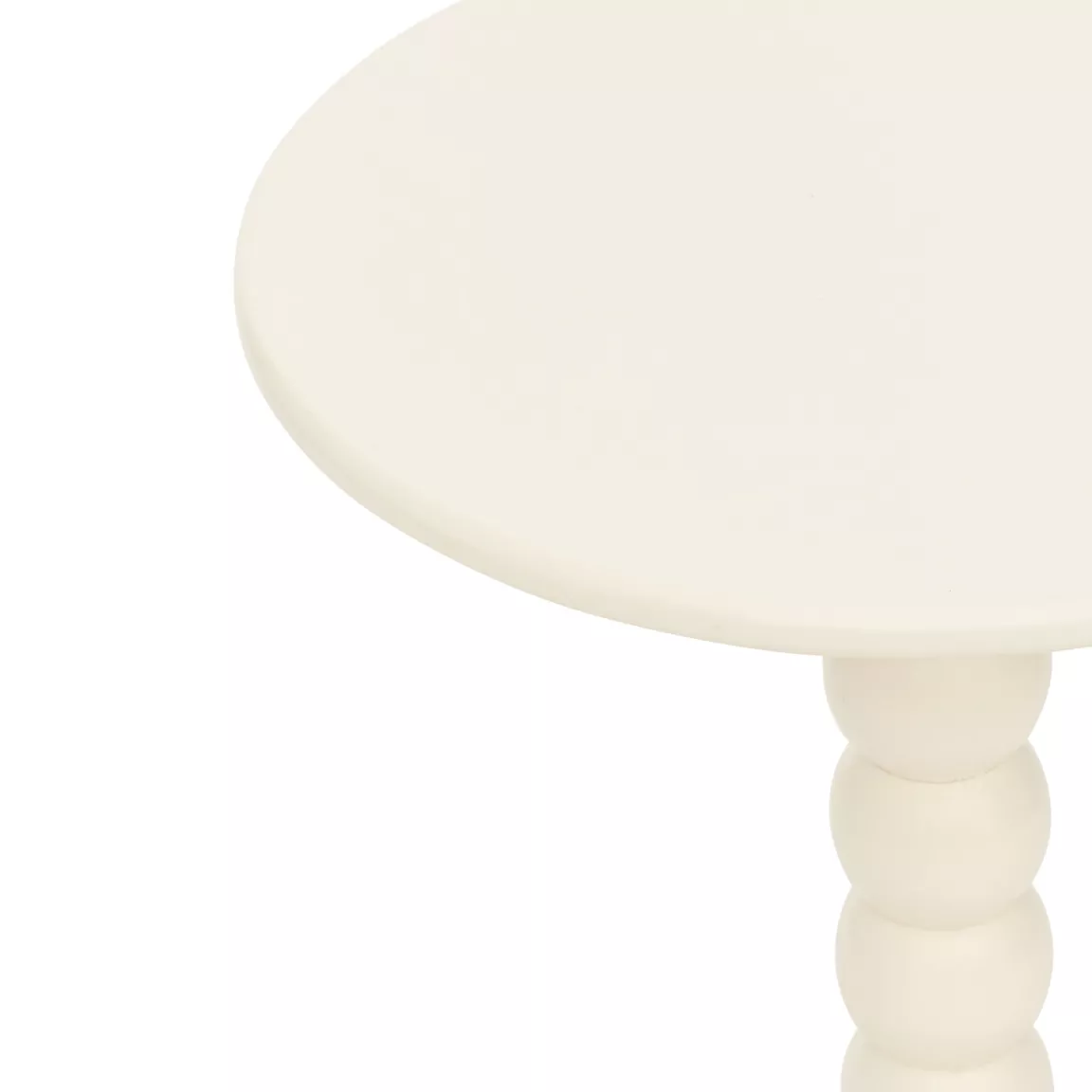 Table à café bois (H46,5 cm) Chamlo Blanche