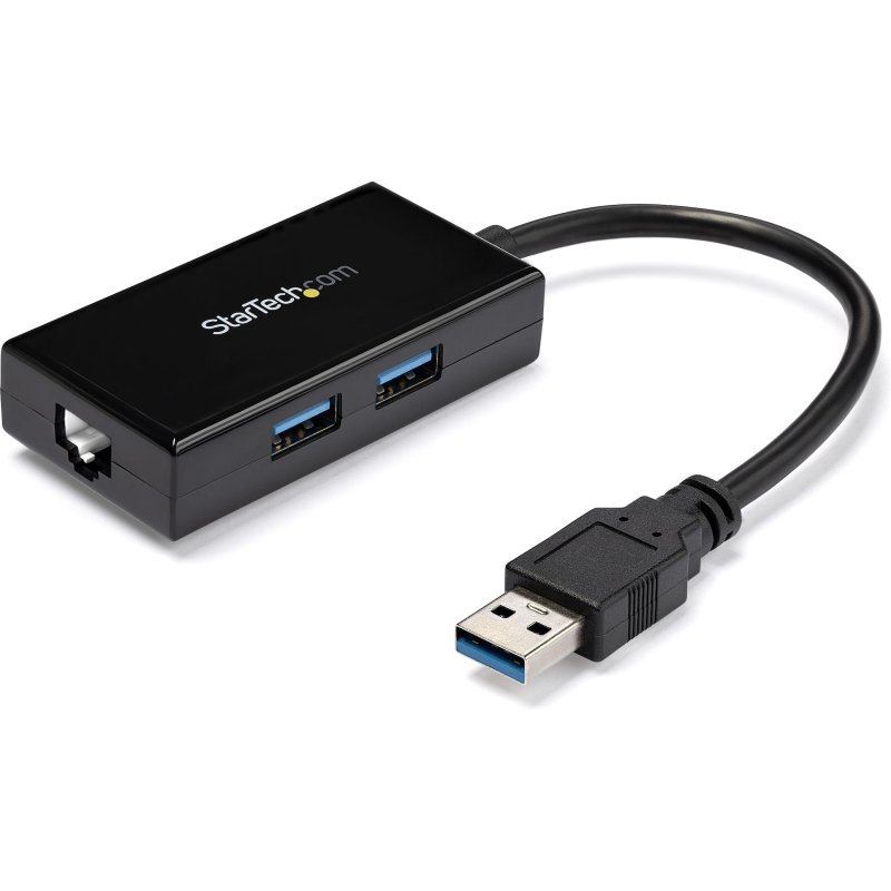 StarTech.com Adaptateur réseau USB 3.0 vers Gigabit Ethernet avec hub USB 3.0 à 2 ports