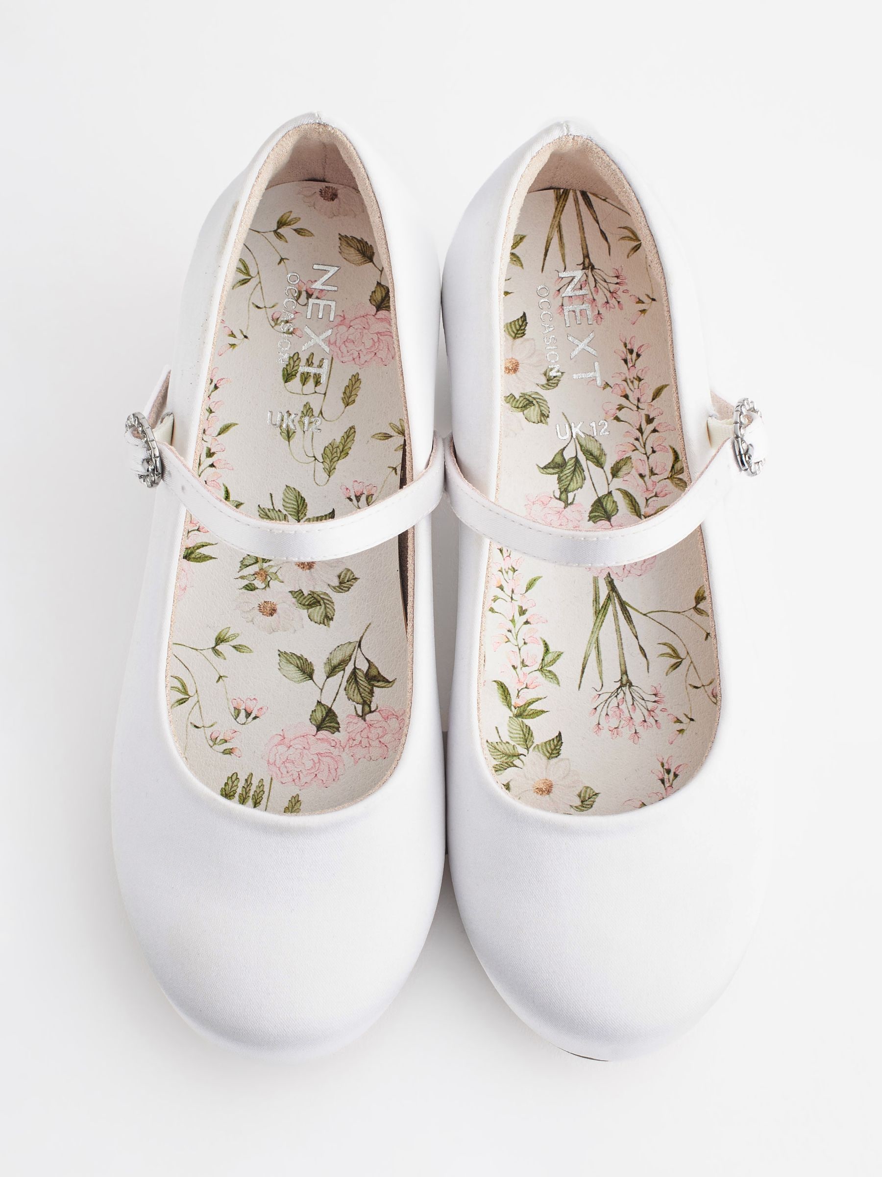 Wit - Mary Jane bloemenmeisjes hakschoenen