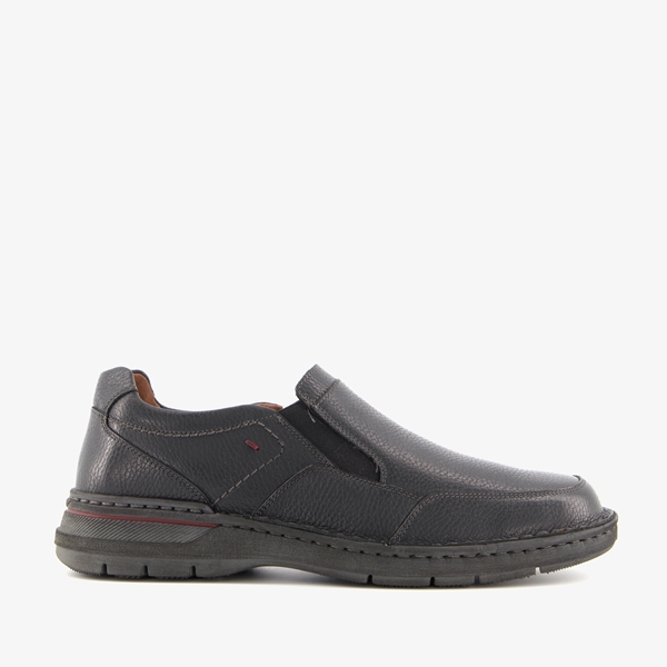Hush Puppies leren heren instappers zwart