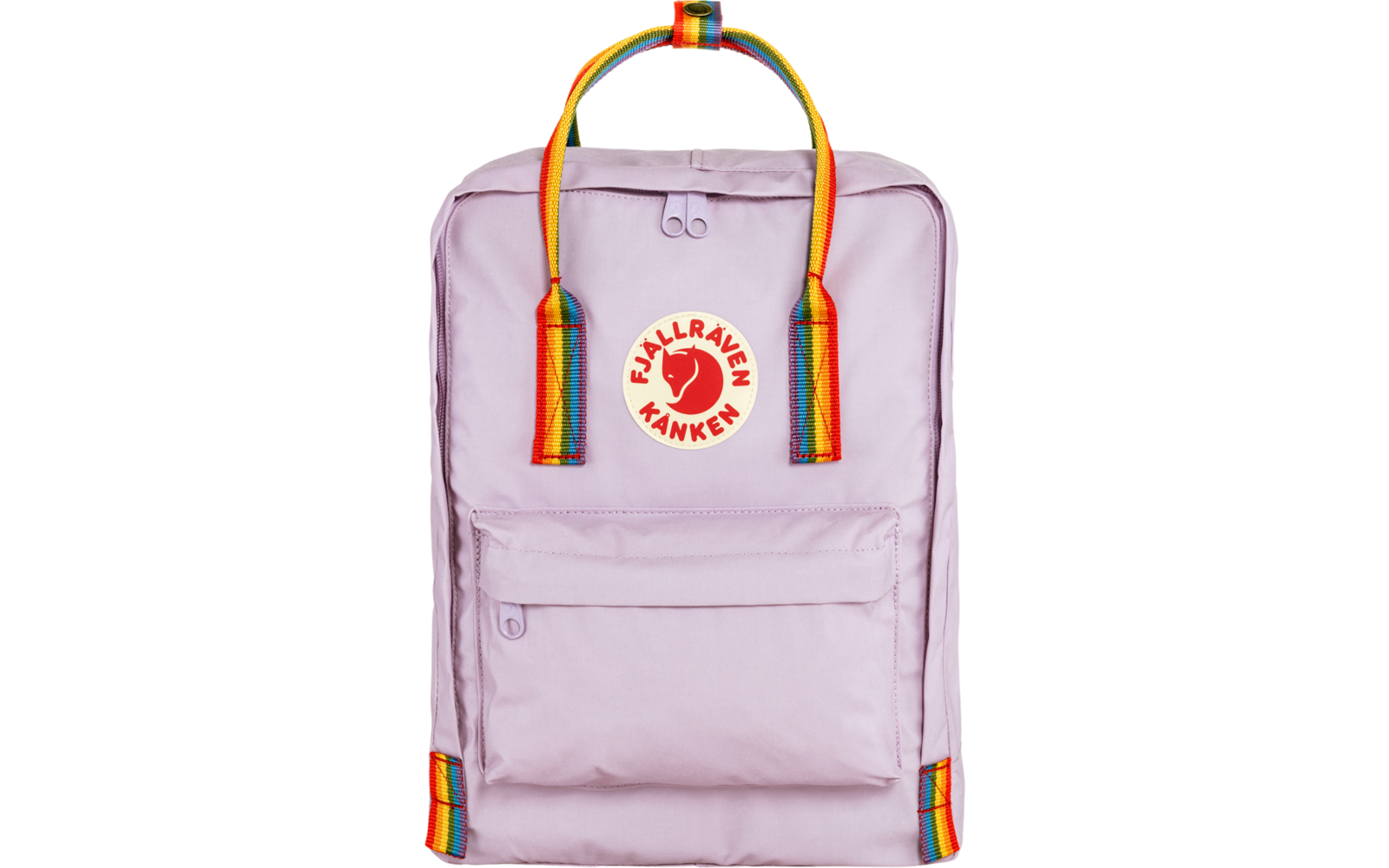 Fjällräven Kanken Rainbow Rucksack 16 Volumen Light Oak-Rainbow Pattern