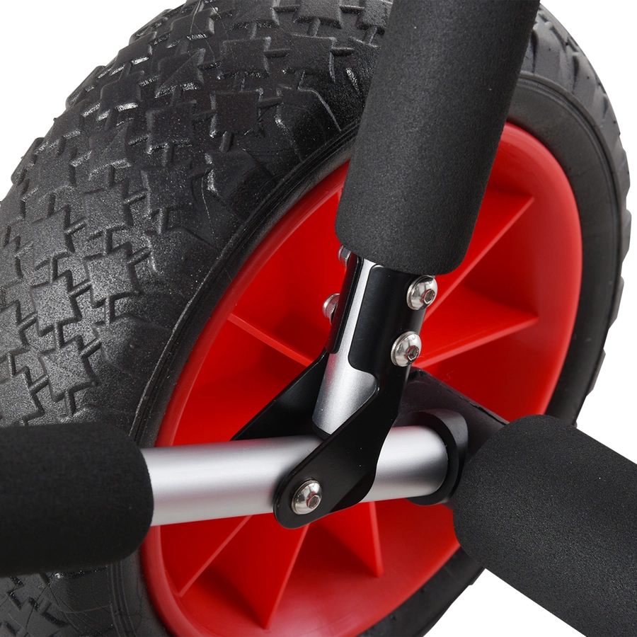 HOMCOM Surfwagen gepolstert silber, schwarz, rot