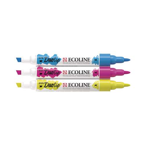 Talens ECOLINE® Duotip Marker Primärfarben-Set
