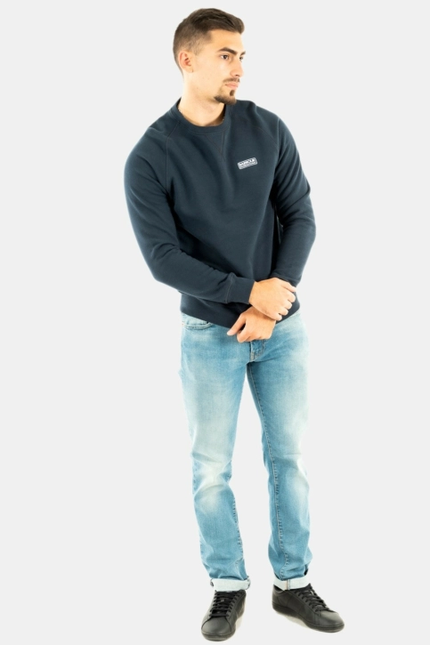 sweat barbour intl essential crew sweat bleu