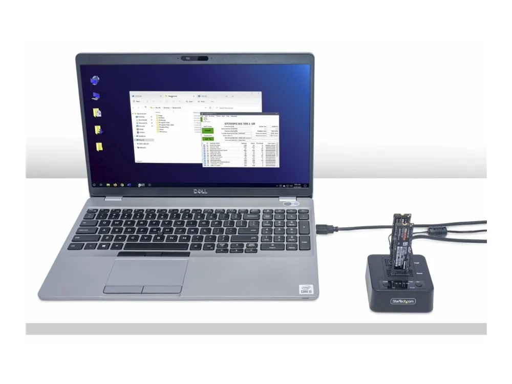 StarTech.com 1:1 Standalone M.2 NVMe Drive Duplicator and Dock - Solid state/harddisk-duplikator - 2 bays (PCIe (NVMe)) - TAA-kompatibel