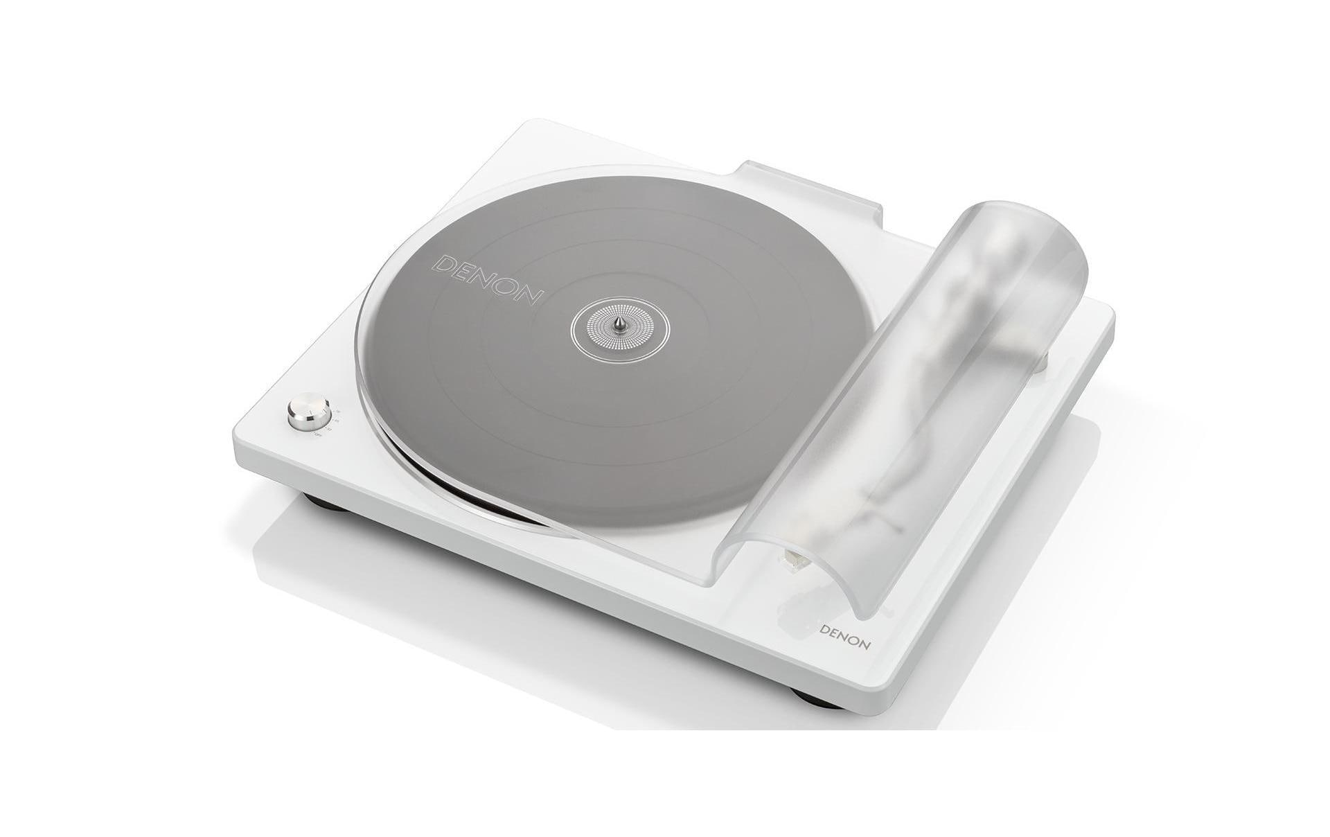 Plattenspieler DP-400 Weiss<br>Hi-Fi Plattenspieler mit automatischer Geschwindigkeitsregelung für präzise Klangreproduktion