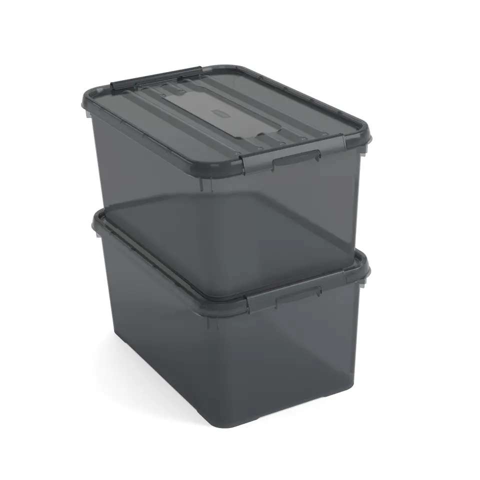 Curver Handy  Opbergbox - 50L - 2 stuks - Grijs