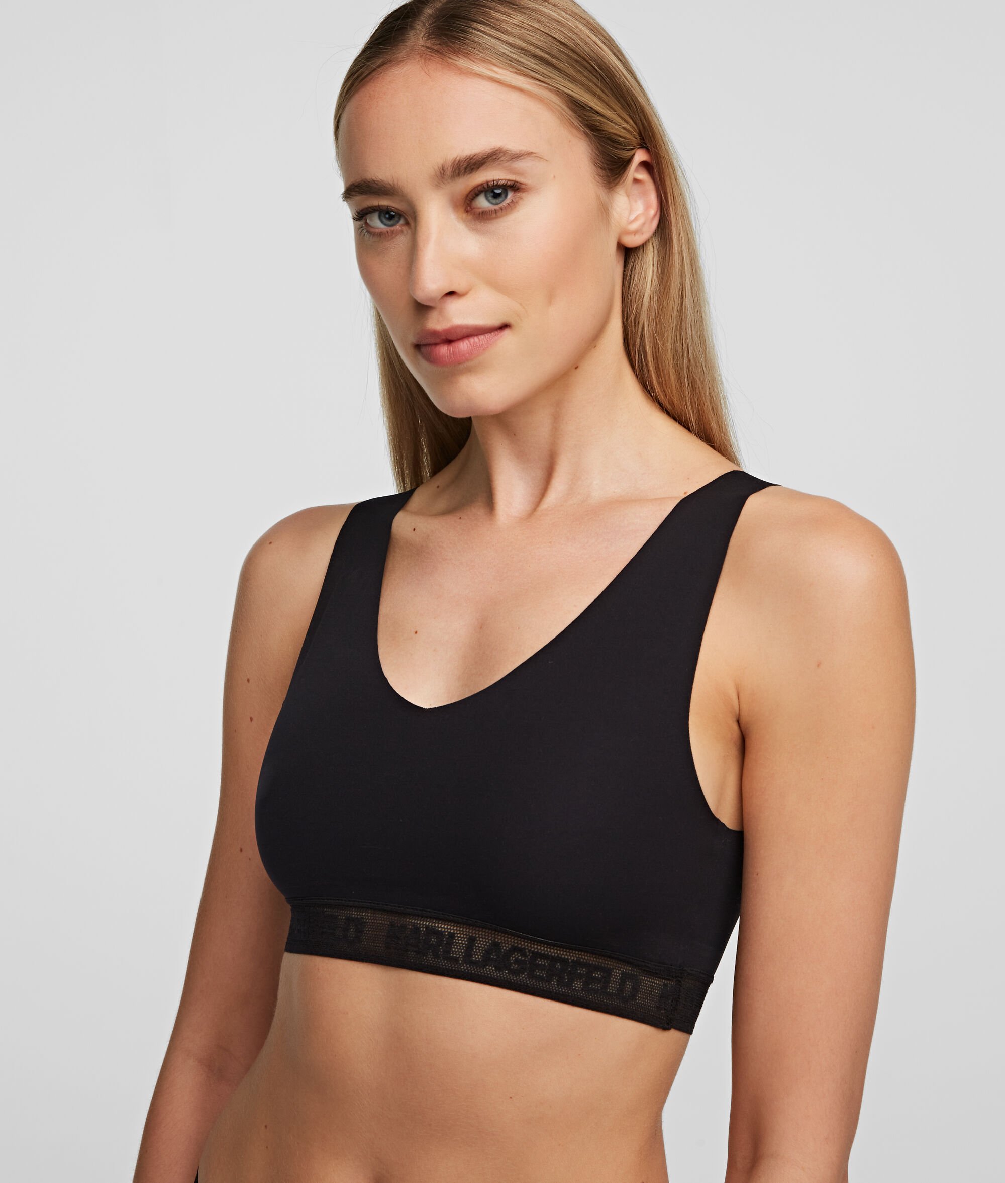 BRALETTES ULTRA-LÉGÈRES ORNÉES DU LOGO KARL - LOT DE 2