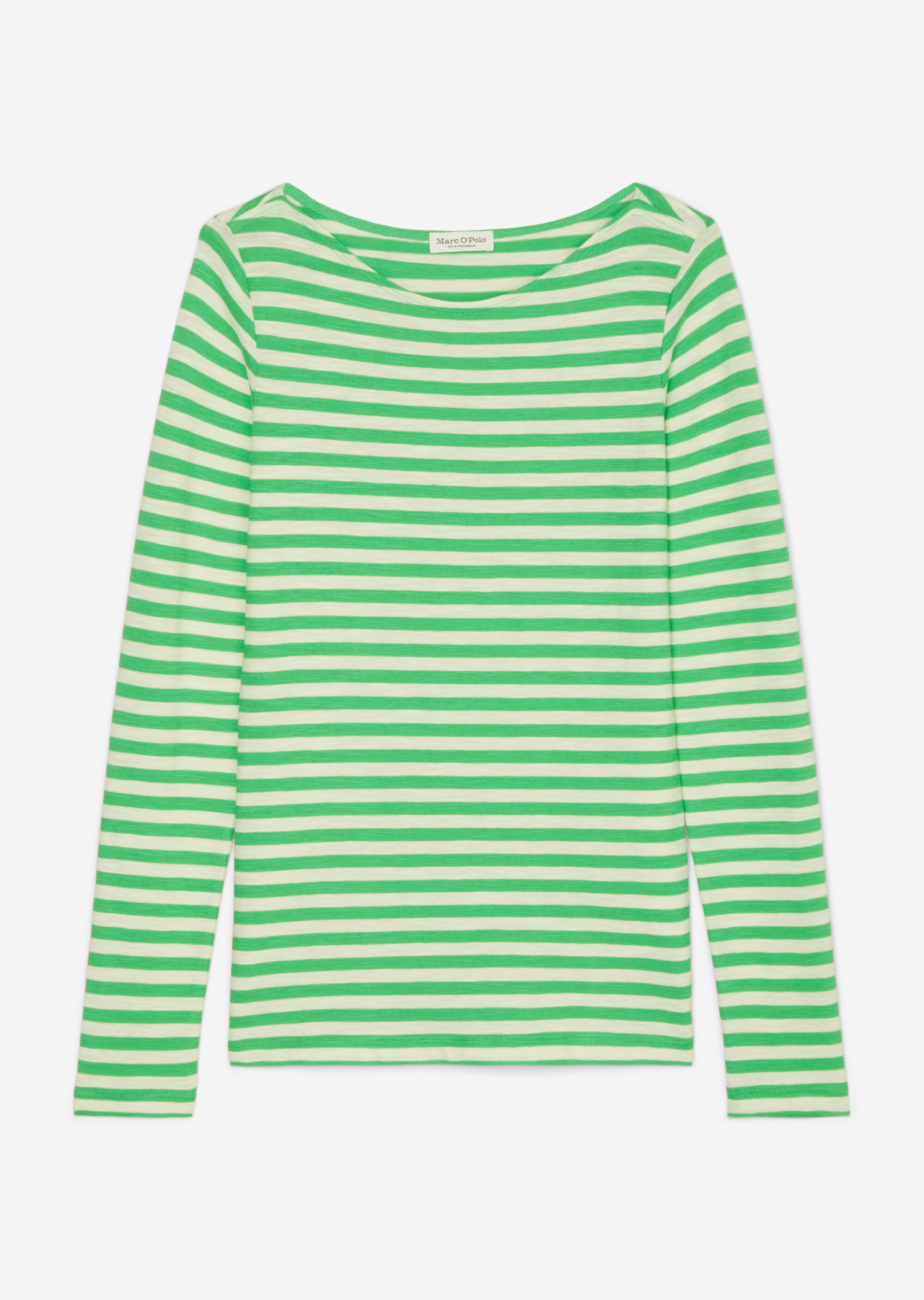 Ringel-Longsleeve regularaus Slubjersey