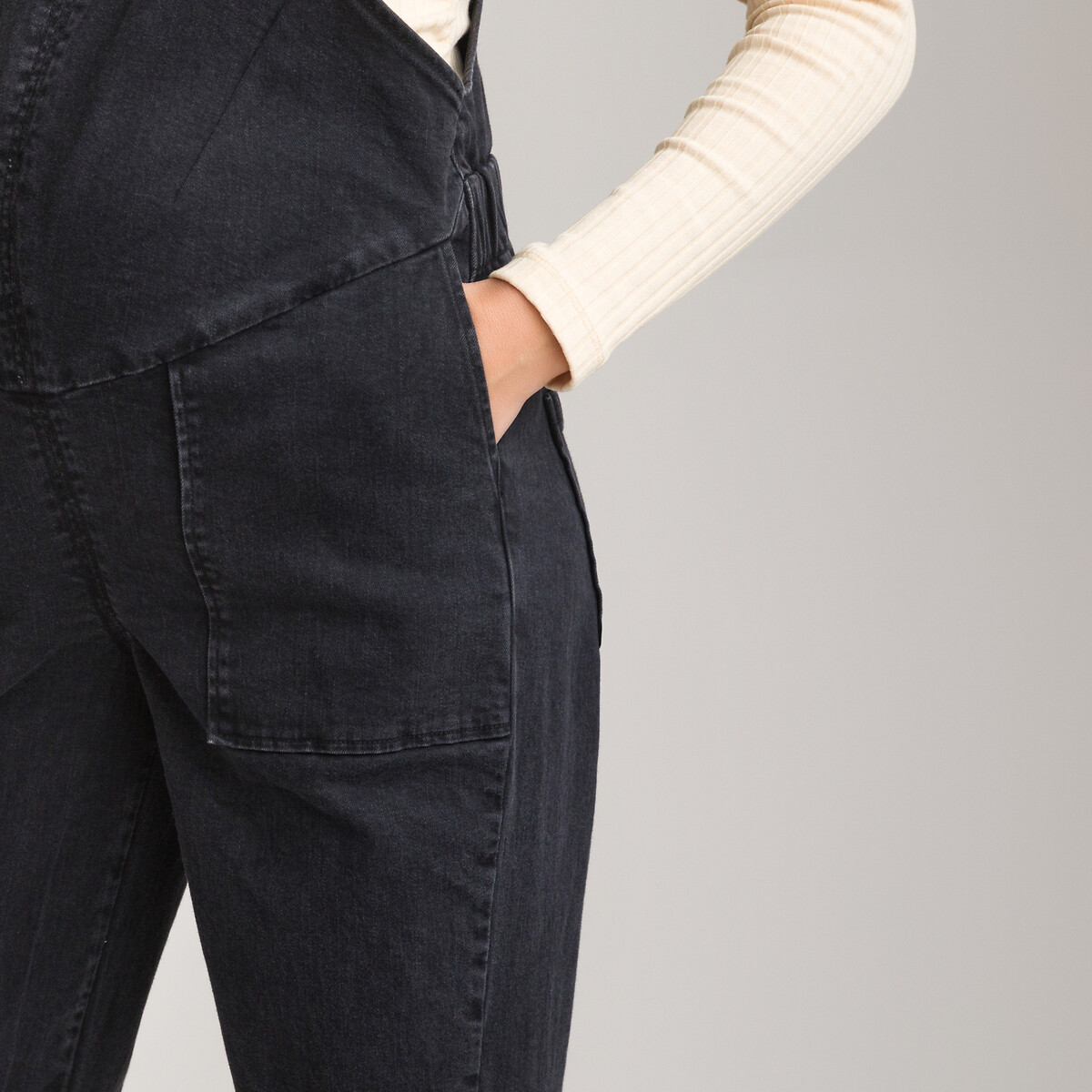LA REDOUTE COLLECTIONS<br>Jardineira de maternidade em algodão orgânico