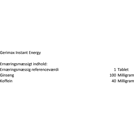 Ginseng, guarana og rosenrod