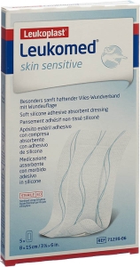 LEUKOPLAST Leukomed Skin Sensitive 8 x 15 cm, 5 Stück