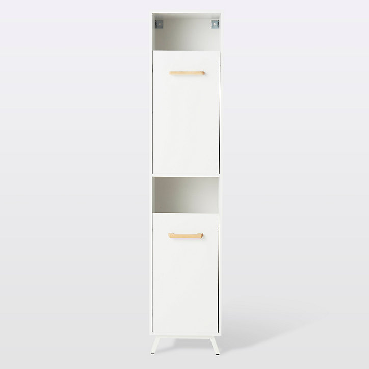 Colonne de salle de bains à linge GoodHome Ladoga blanc L. 40 x H. 190 x P. 36 cm