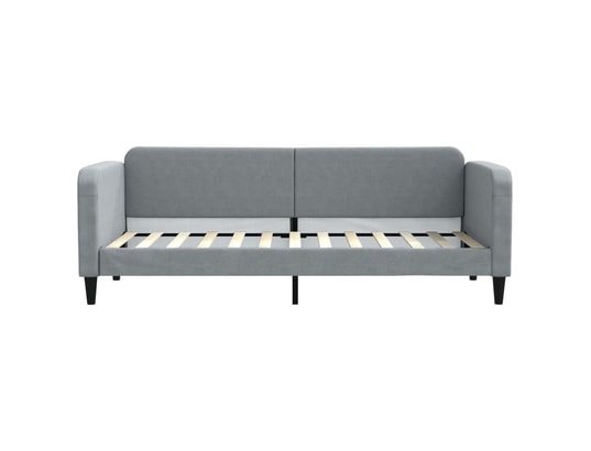 VIDAXL - Lit de jour avec lit gigogne gris clair 80x200 cm tissu