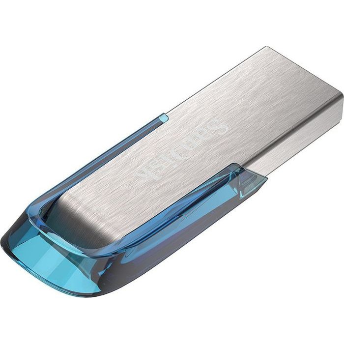 SanDisk Ultra Flair lecteur USB flash 64 Go USB Type-A 3.2 Gen 1 (3.1 Gen 1) Bleu, Argent
