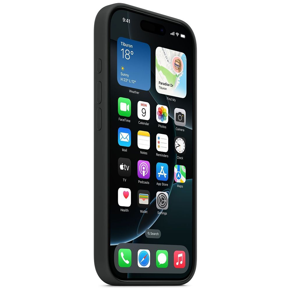 iPhone 16 Pro MagSafe Silikon Case Hülle (MYYJ3ZM/A) - Schwarz