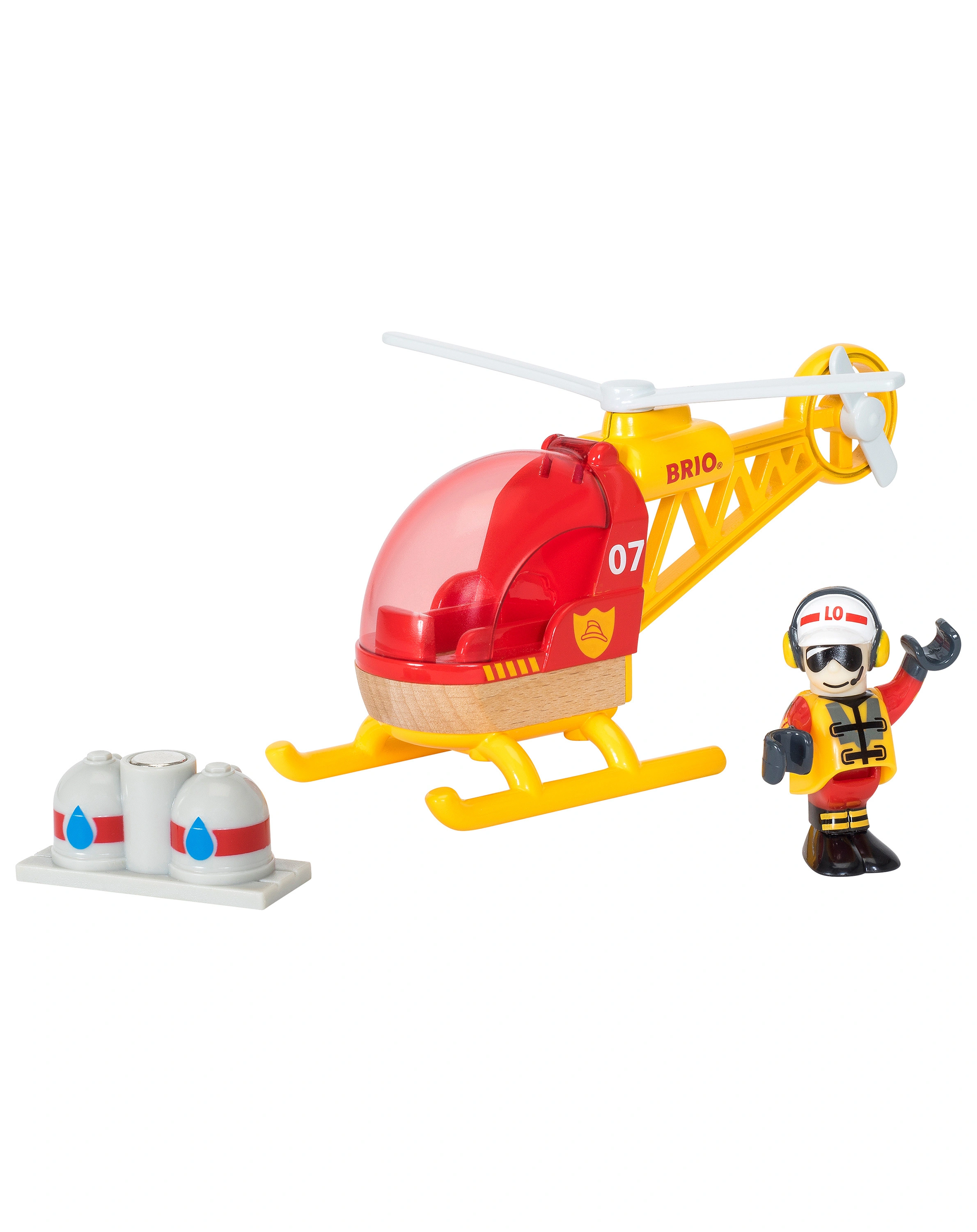 Spiel-Set FEUERWEHR-HUBSCHRAUBER 3-teilig