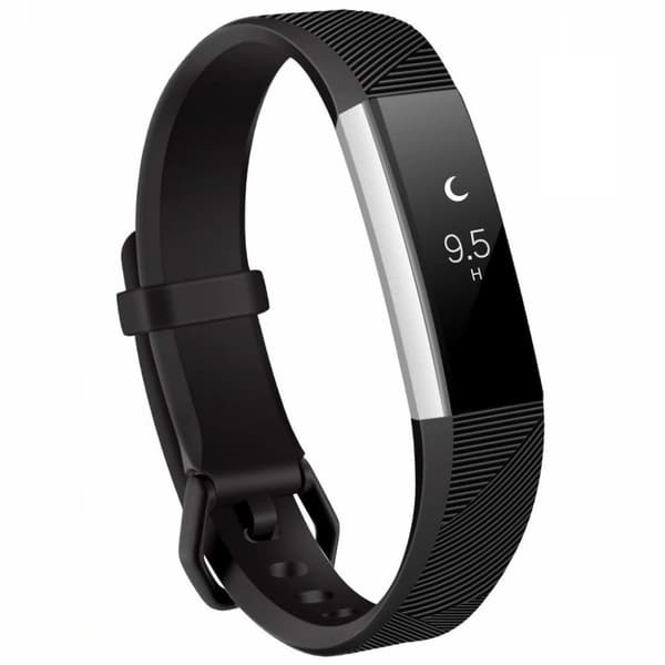 INF Klokkereim til Fitbit Alta / HR i sort silikon