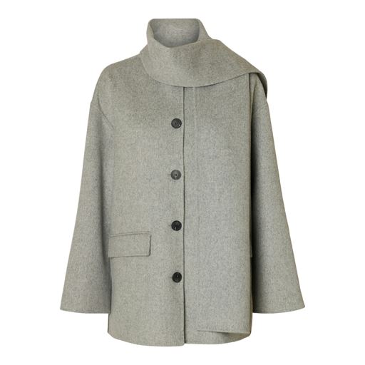 Selected Femme Pam Jakke, Light Grey Melange, 42