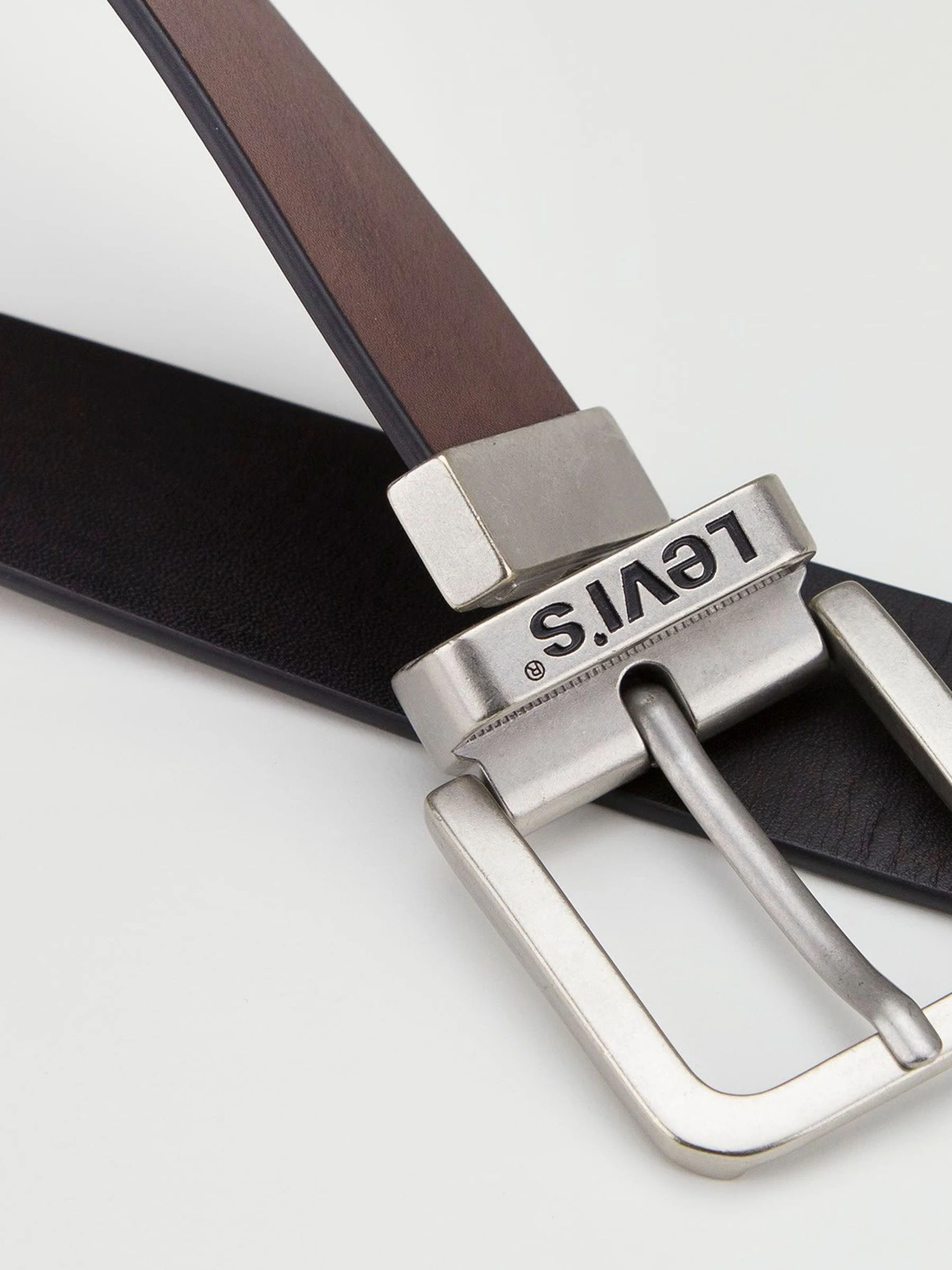 Bruin - Levi's® aan twee kanten draagbare riem