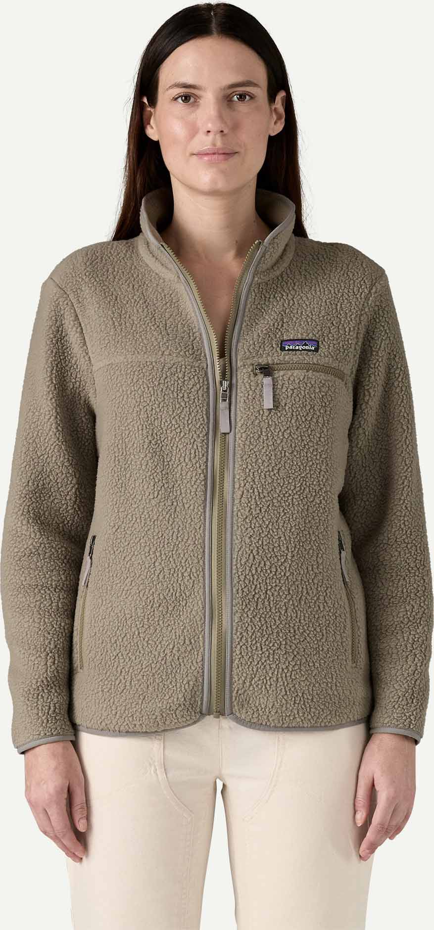 Retro Pile Jacket Dame River Rock Green