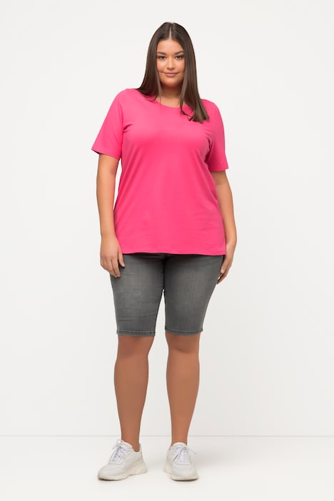 T-Shirt, A-Linie, Rundhalsausschnitt, Halbarm
