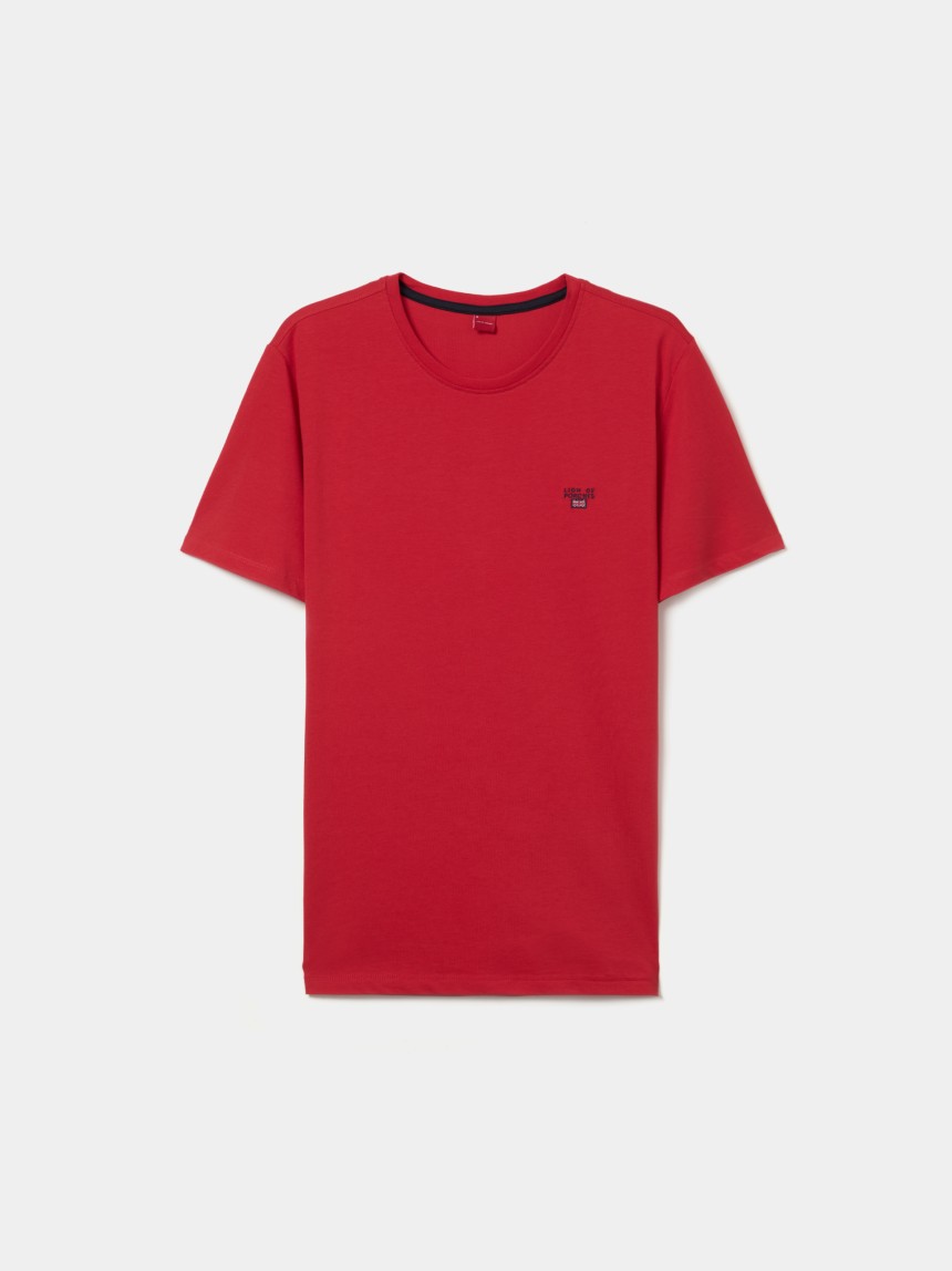 T-shirt básica em algodão