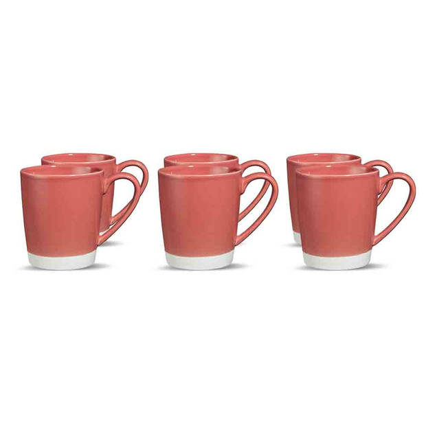 Blokker mok Krakau - 30 cl - Bordeaux - 6 stuks