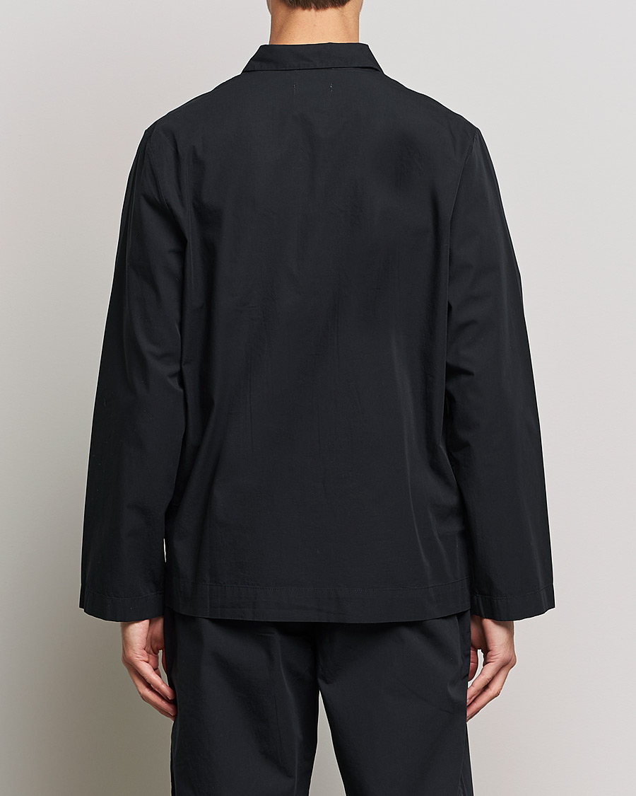Tekla Poplin Pyjama Shirt All Black