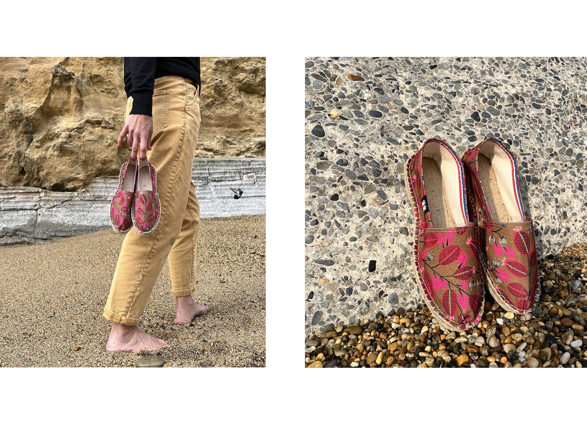 Audacieuses marron rose