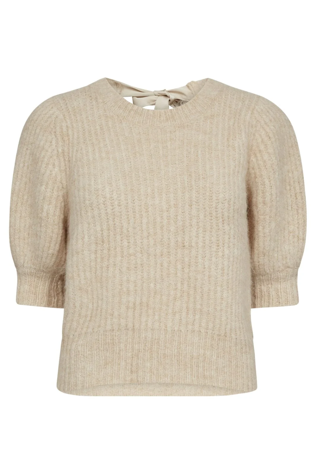 Co´Couture Coraliecc Bow Rib Knit 32135 199 bone