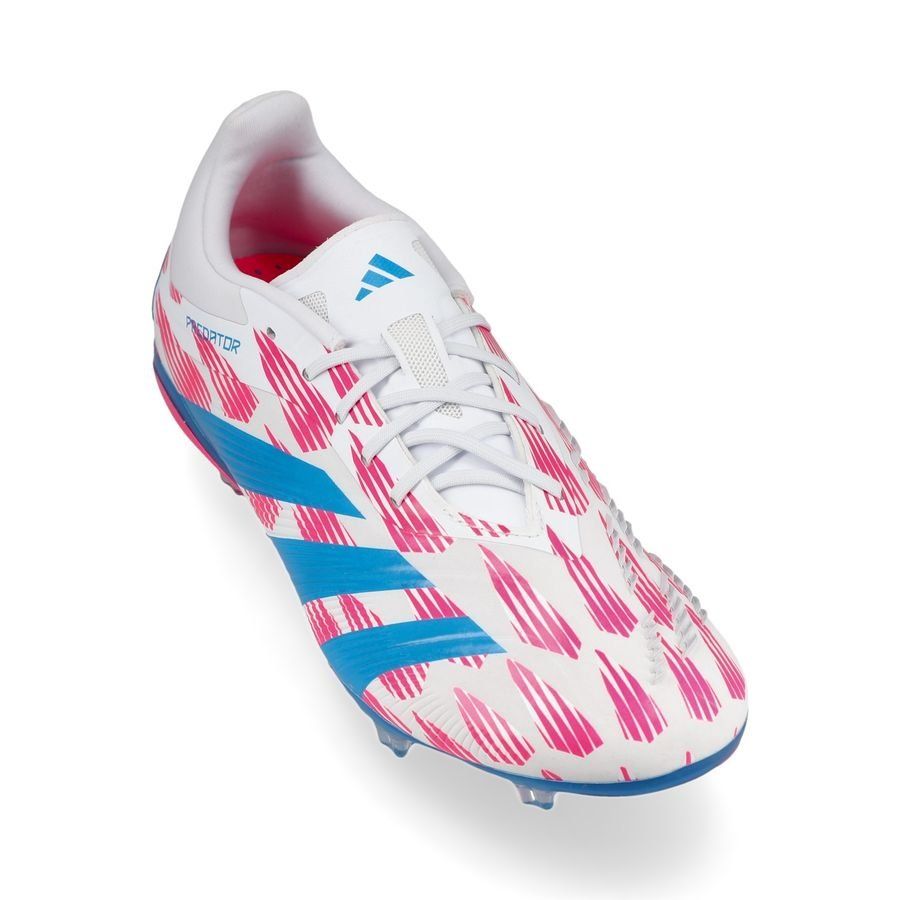 adidas Predator Elite FG Reemergence - Blanc/Bleu/Rose Enfant