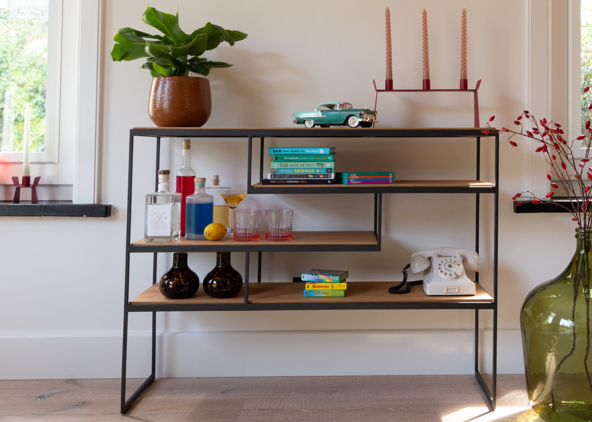 They & Me sidetable Basso - TM100 Antraciet onderstel