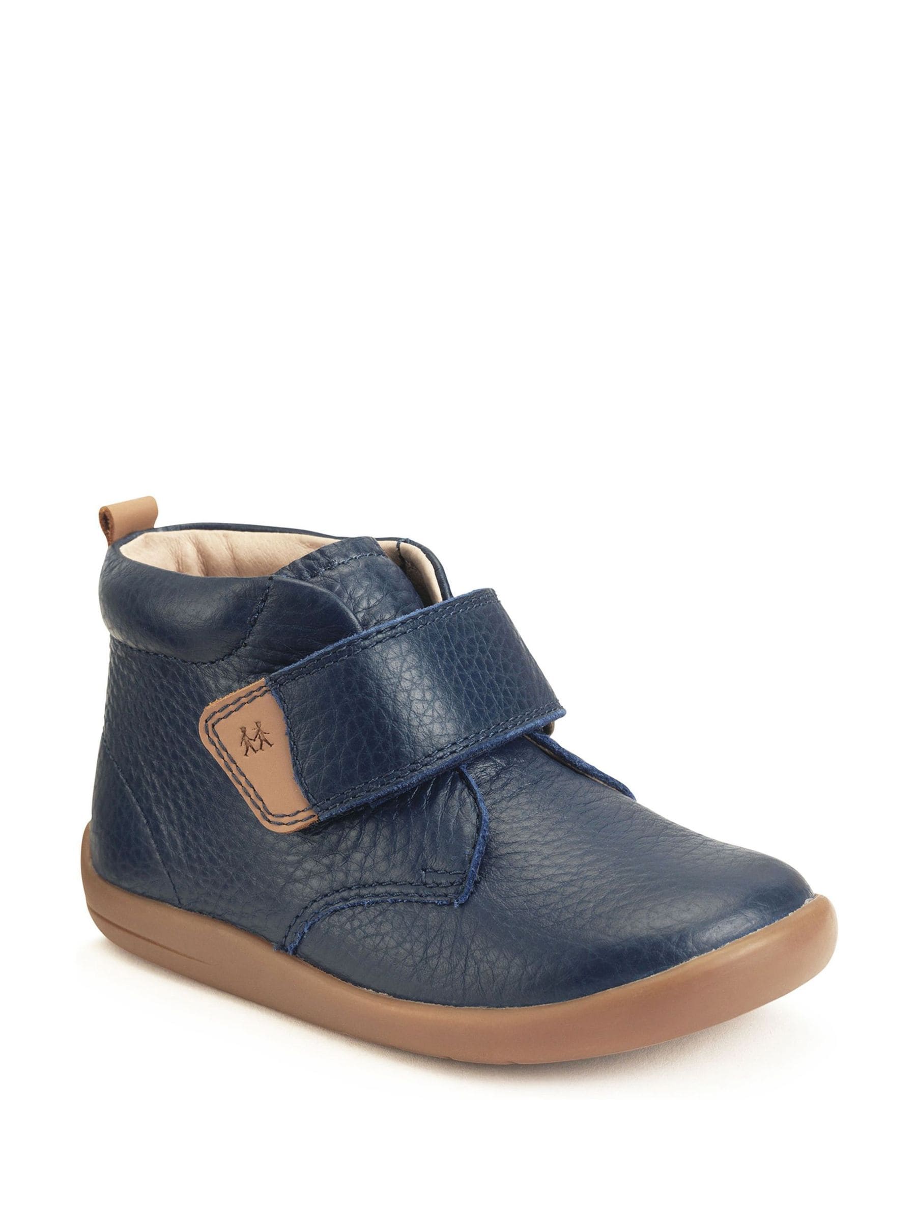 Blauw - Start Rite Totter leren laarzen met ripbies