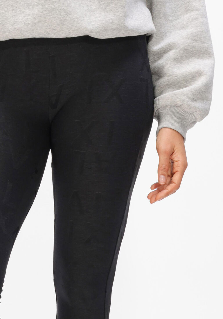 zwarte alix the label broeken ladies knitted alix jacquard legging