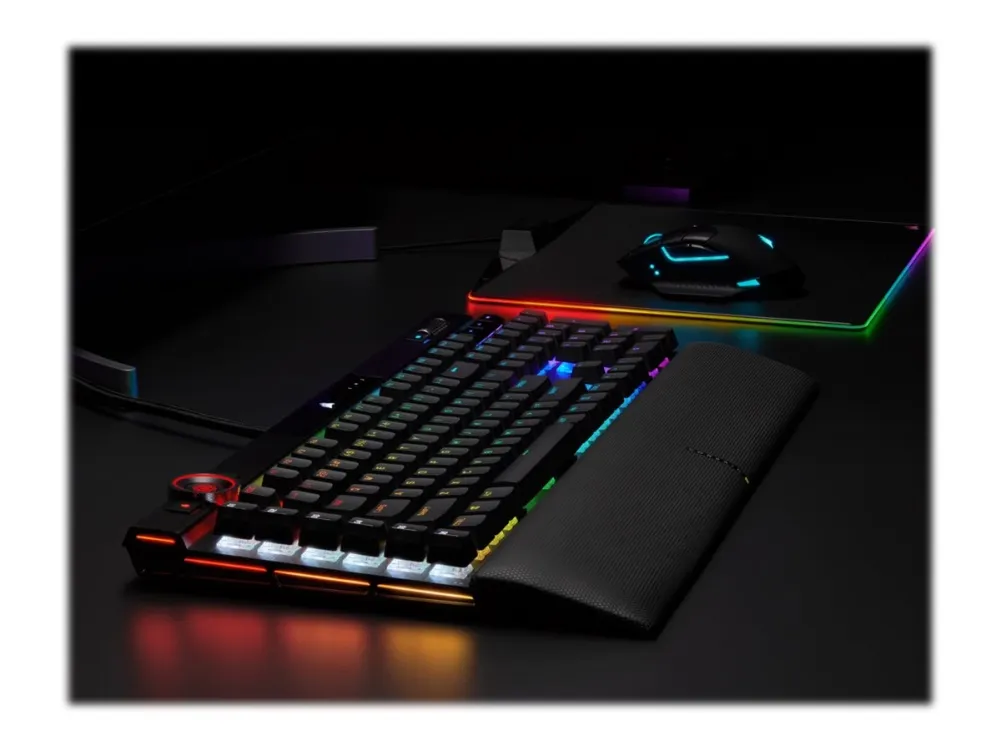 CORSAIR | K100 RGB - tastatur - bagbelyst - USB - Nordisk - tastaturkontakt: CORSAIR OPX RGB