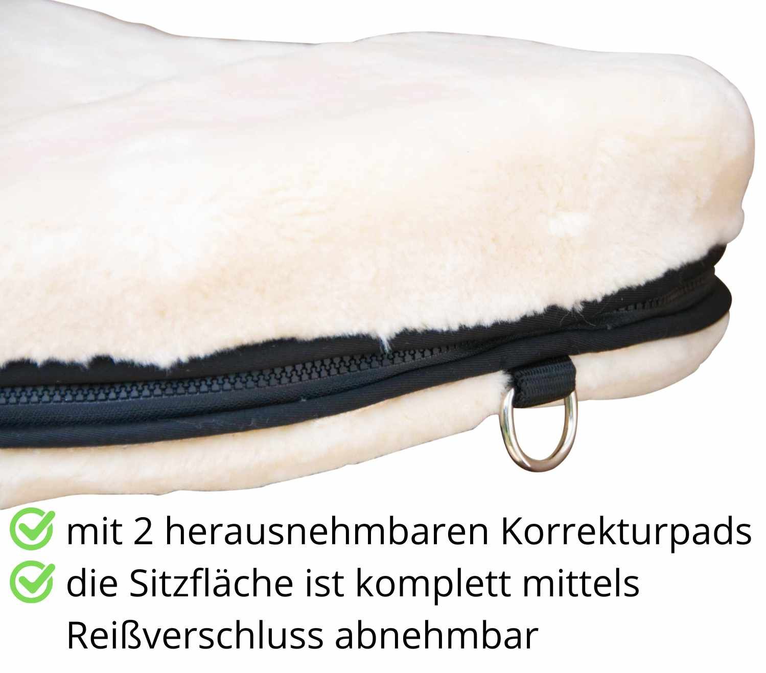 AMKA synthetischer Fellsattel ALINA