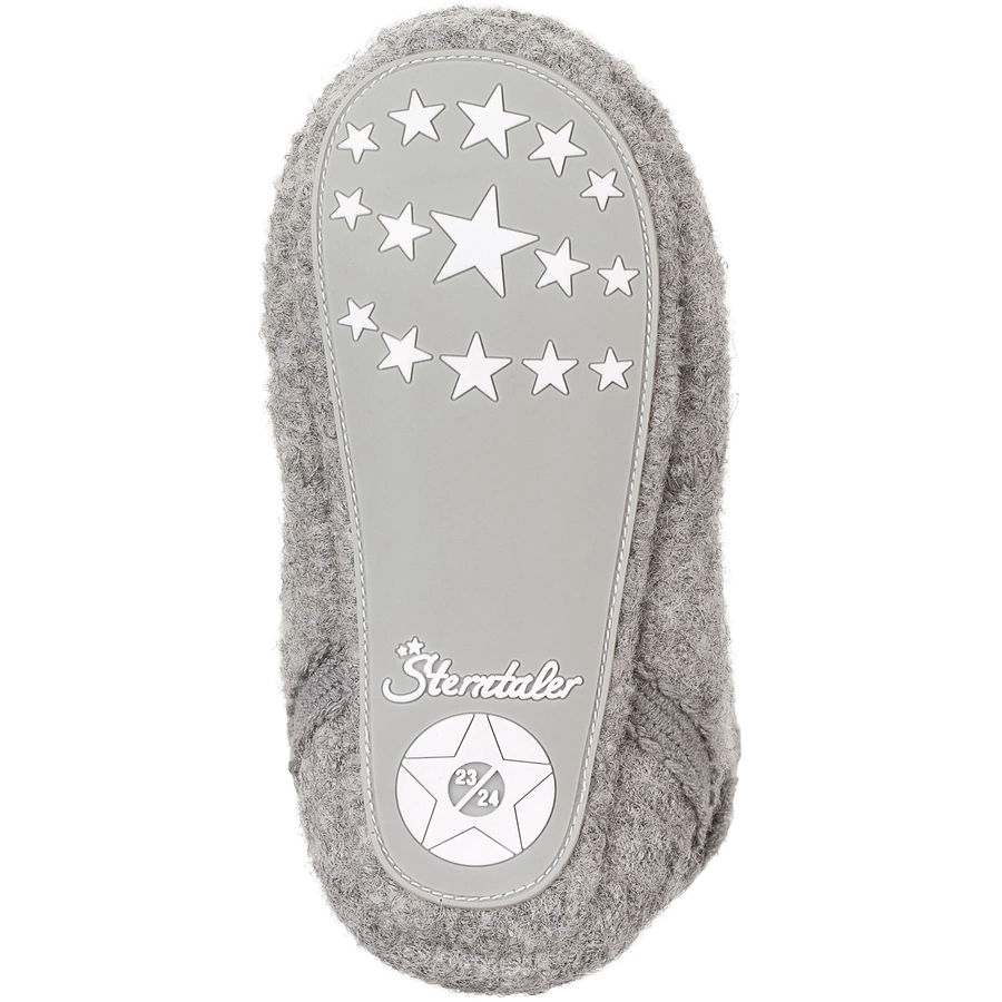 Sterntaler Hausschuh uni rauchgrau