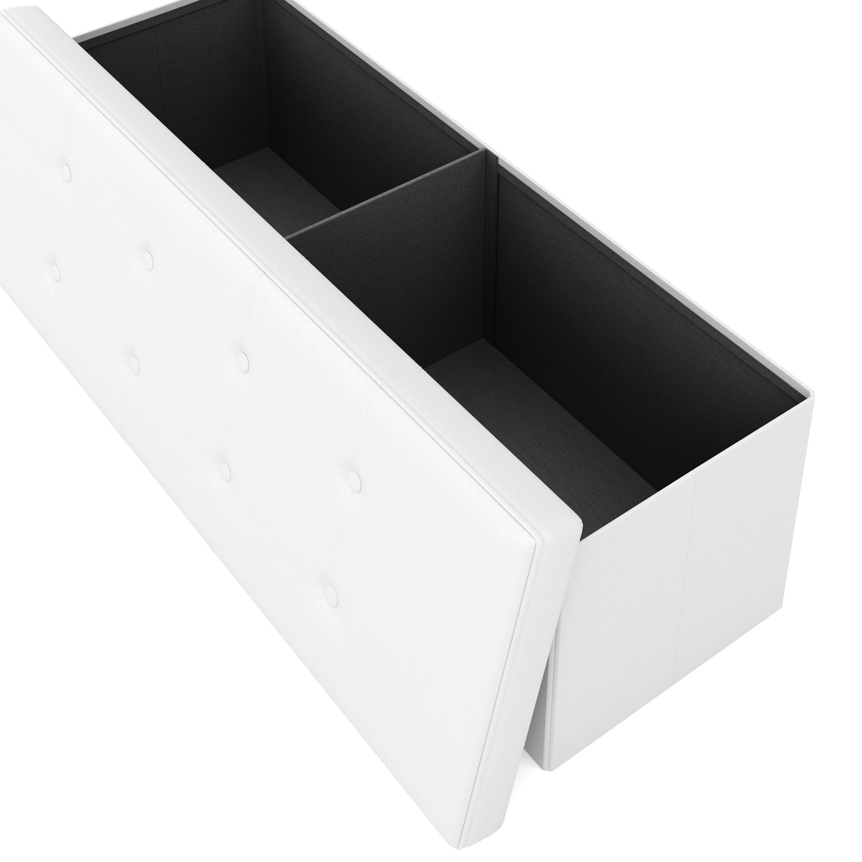 Sitzbank Leder QUINN 110 cm weiss