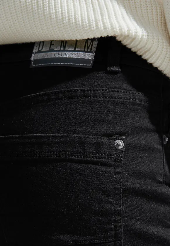 Slim Fit Bootcut Jeans - basic black wash
