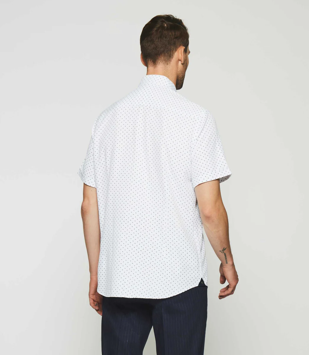 Chemise blanche et bleu KEDDY