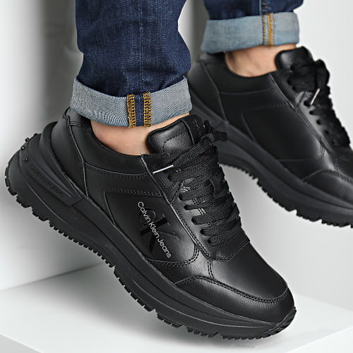 Baskets Chunky Runner Leather Nappa 0521 Black