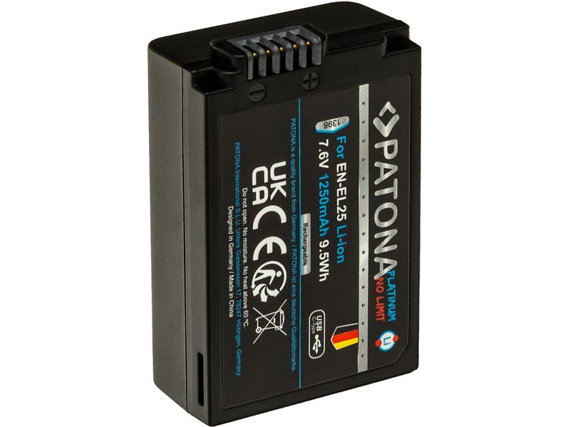 Patona Platinum Akku für Nikon EN-EL25 Platinum Batteriesatz für Nikon